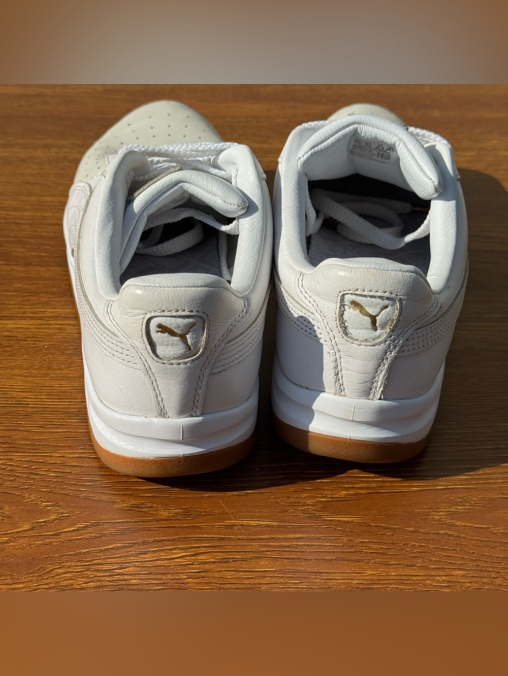Puma GV Special White Leather Sneakers Men’s US 10.5 Gum Sole Casual Shoes - Picture 11 of 11